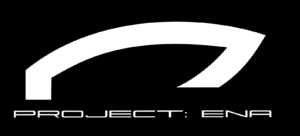 project ena high end loudspeakers logo emblem futuristic 3d design