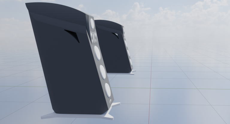 Project ENA Noema luxury ultra high end loudspeaker flagship 3d design